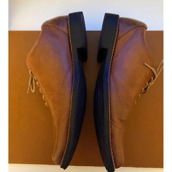 Sandro Moscoloni Dress Shoes Men Size 9.5D Brown Leather Split Toe Oxford Brazil - Picture 5 of 16